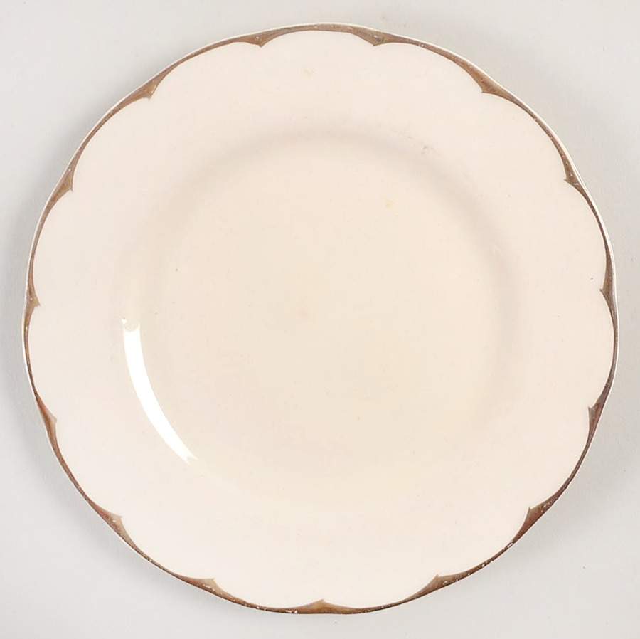 Imperial (Cream Petal) Dessert/Pie Plate by Grindley-1