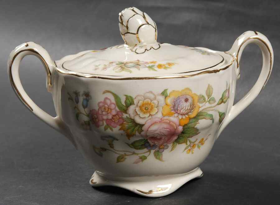 Kashmir Sugar Bowl & Lid by Grindley-1