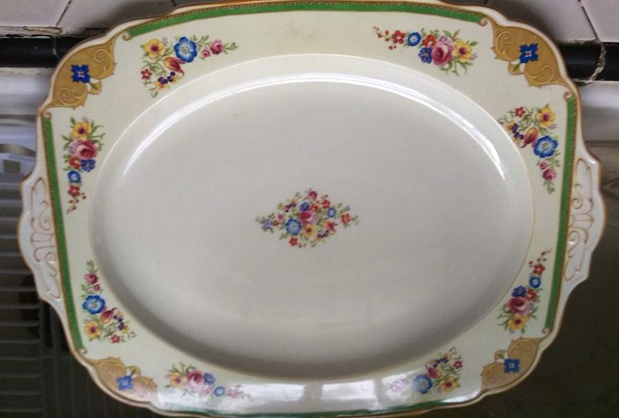 The Katherine 16" Oval Serving Platter by Grindley-1