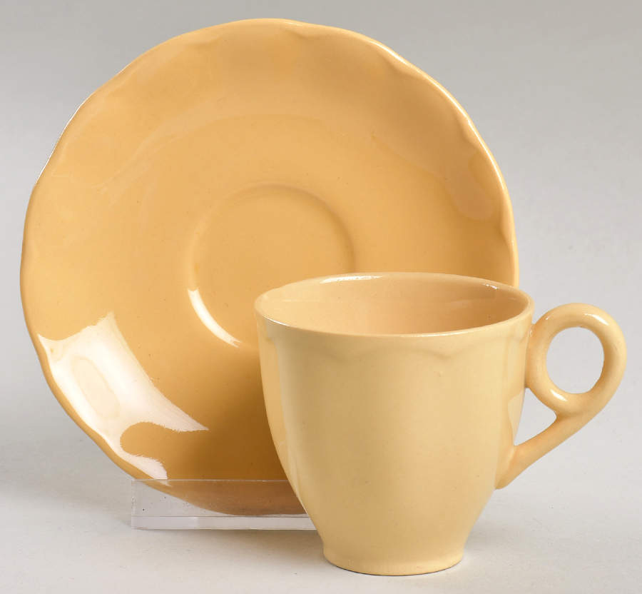 Laburnum Flat Demitasse Cup & Saucer Set by Grindley-1