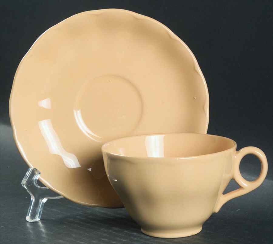 Laburnum Flat Cup & Saucer Set by Grindley-1