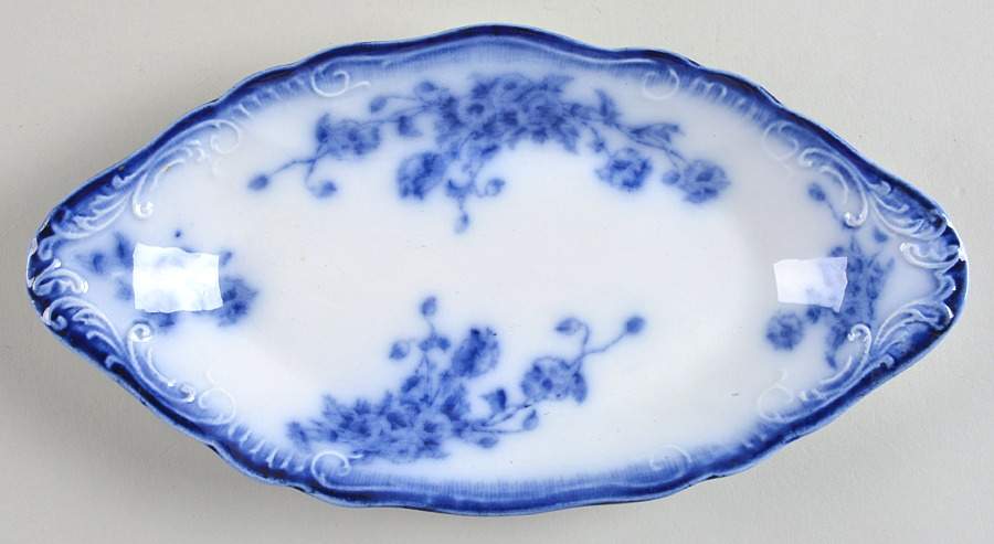 Le Pavot (Flow Blue) Relish by Grindley-1