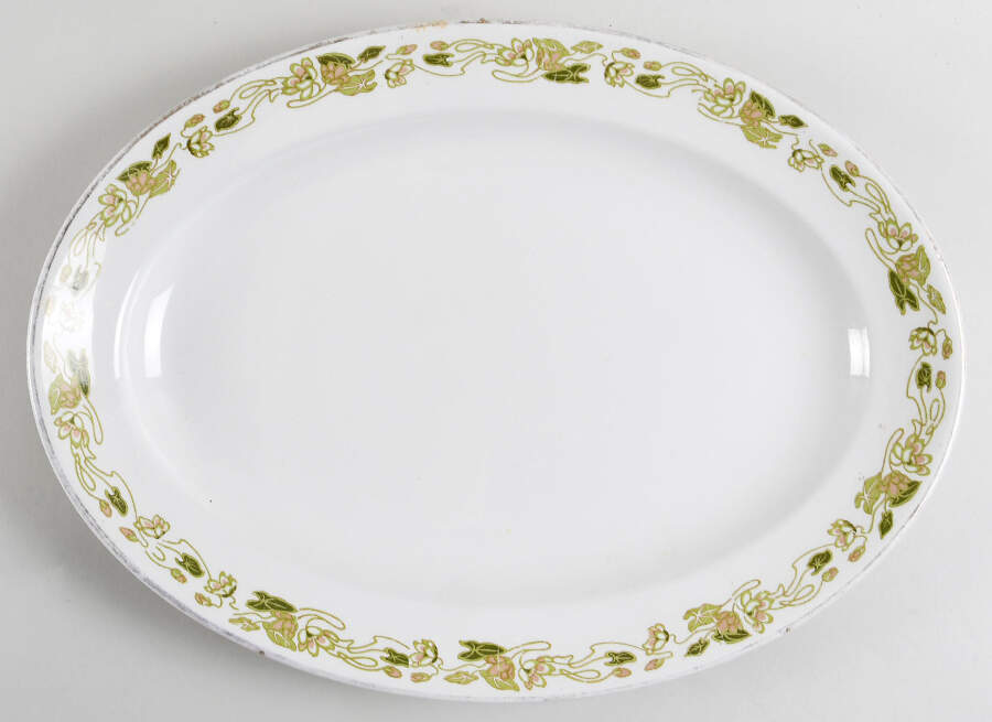 Lily 16" Oval Serving Platter by Grindley-1