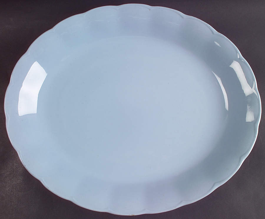 Lupin Blue (Rim) 16" Oval Serving Platter by Grindley-1