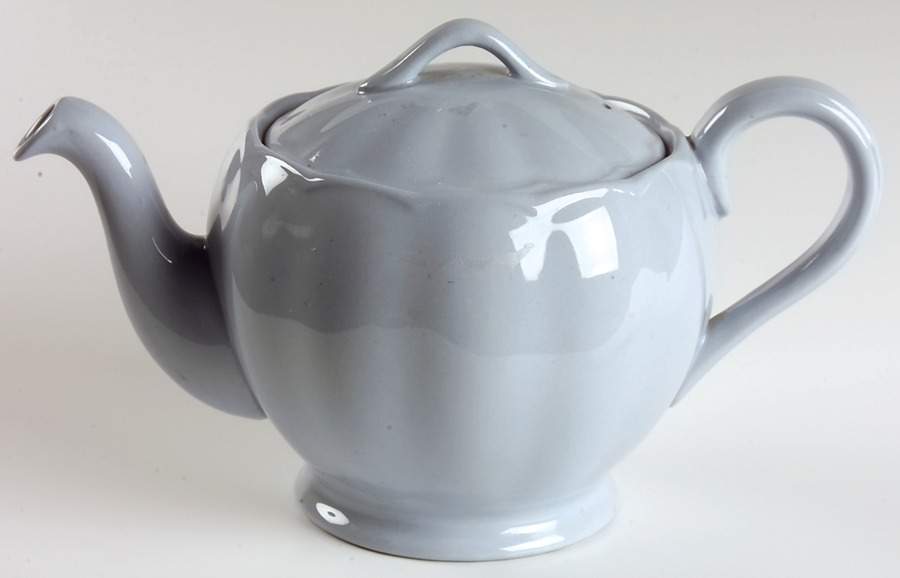 Lupin Blue (Rim) Teapot & Lid by Grindley-1