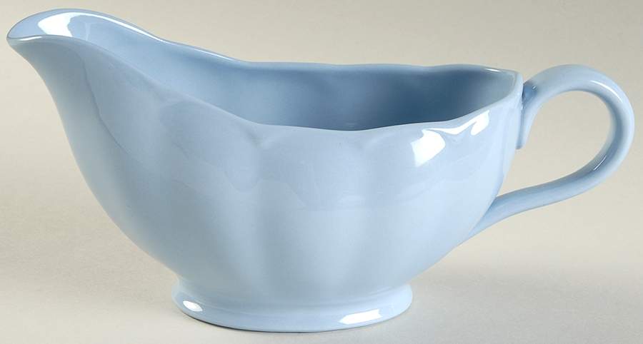Lupin Blue (Rim) Gravy Boat by Grindley-1
