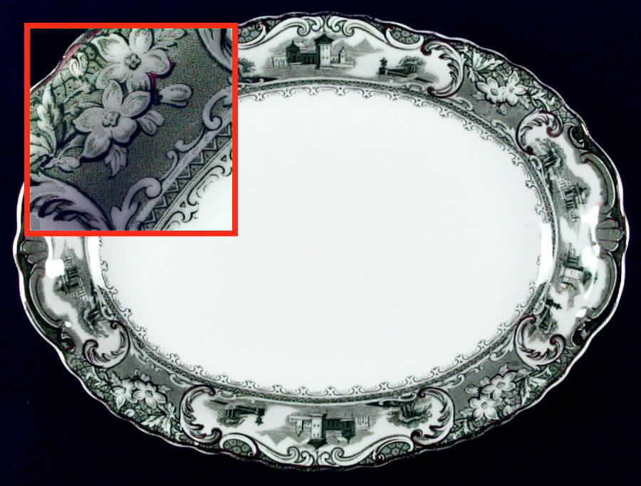 Madrid 12" Oval Serving Platter by Grindley-1