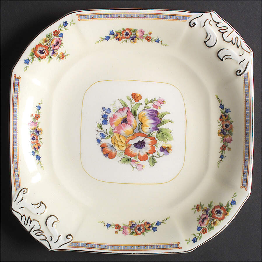 Marlborough Square Handled Cake Plate by Grindley-1