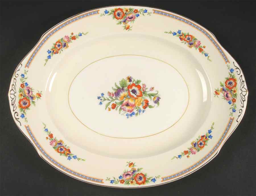Marlborough 14" Oval Serving Platter by Grindley-1