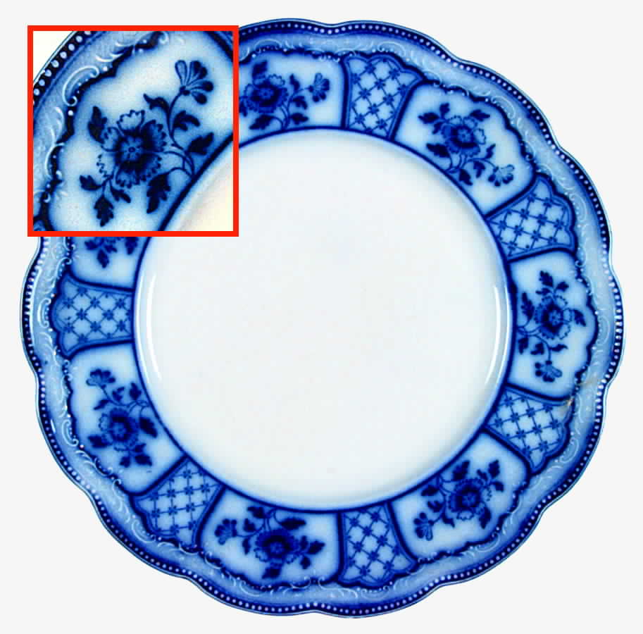 Melbourne (Flow Blue) Dinner Plate by Grindley-1