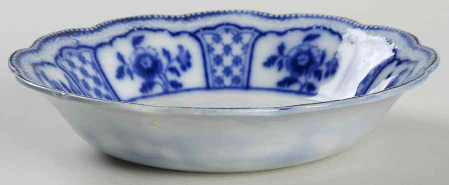 Melbourne (Flow Blue) Fruit/Dessert (Sauce) Bowl by Grindley-1