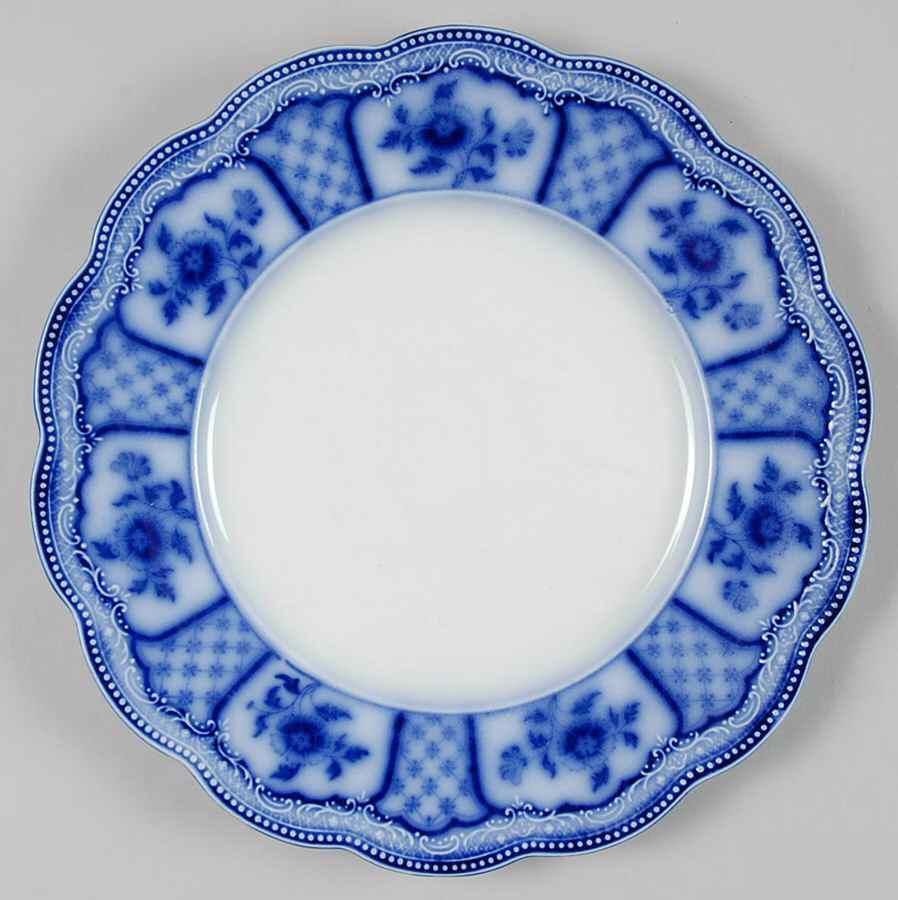 Melbourne (Flow Blue) Luncheon Plate by Grindley-1