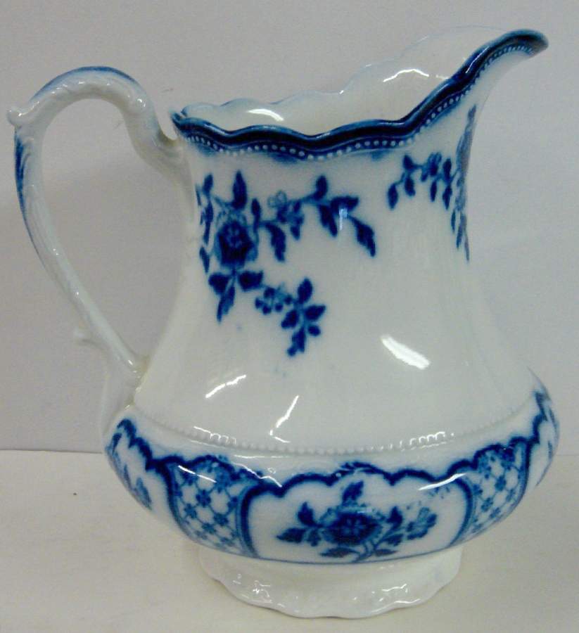 Melbourne (Flow Blue) 80 Oz Pitcher by Grindley-1