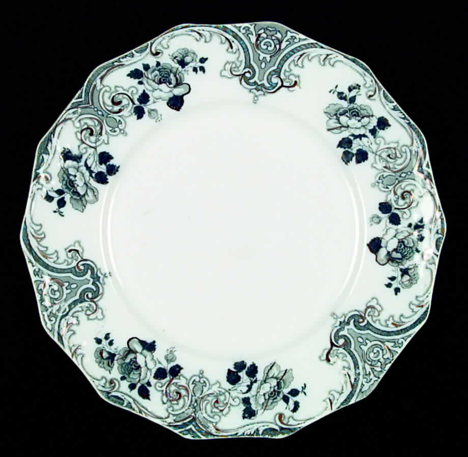 Merion Green (Gold Accent) Dinner Plate by Grindley-1