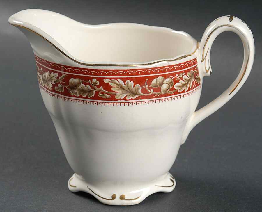 Oakland Maroon Creamer by Grindley-1