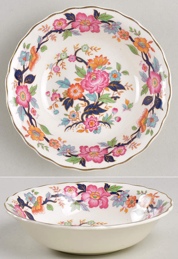 Old China Fruit/Dessert (Sauce) Bowl by Grindley-1