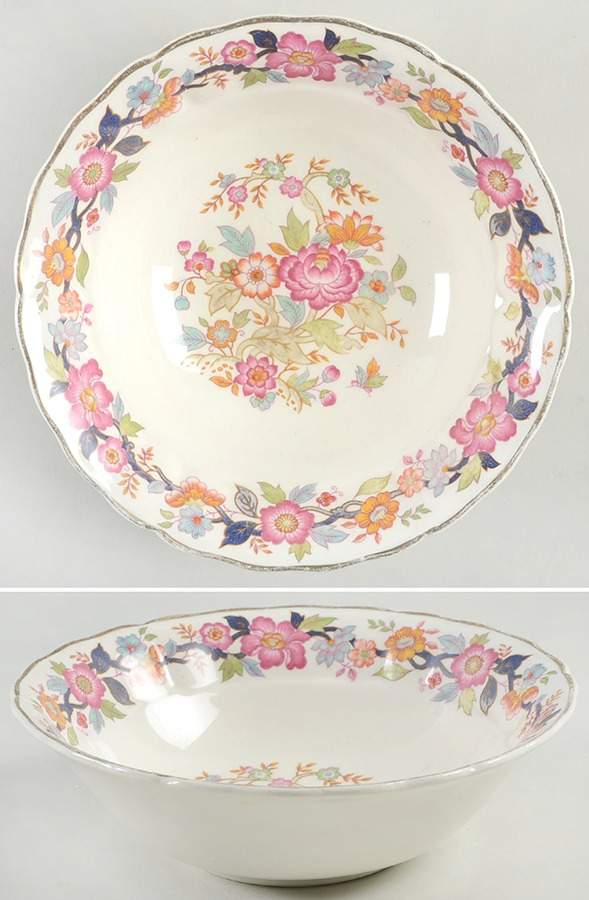 Old China Coupe Cereal Bowl by Grindley-1