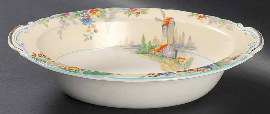 The Old Mill 10" Oval Vegetable Bowl by Grindley-1