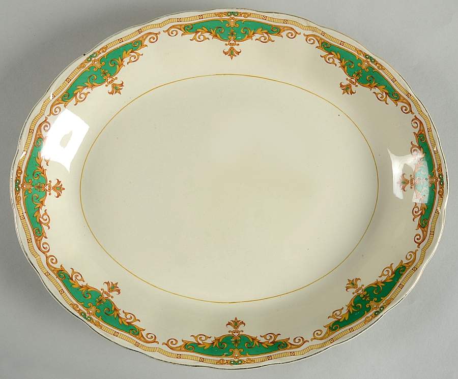 Paulette 14" Oval Serving Platter by Grindley-1