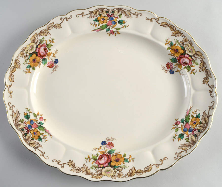 Penrose 16" Oval Serving Platter by Grindley-1