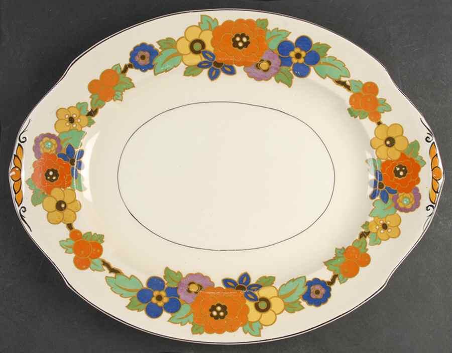 Penelope 16" Oval Serving Platter by Grindley-1