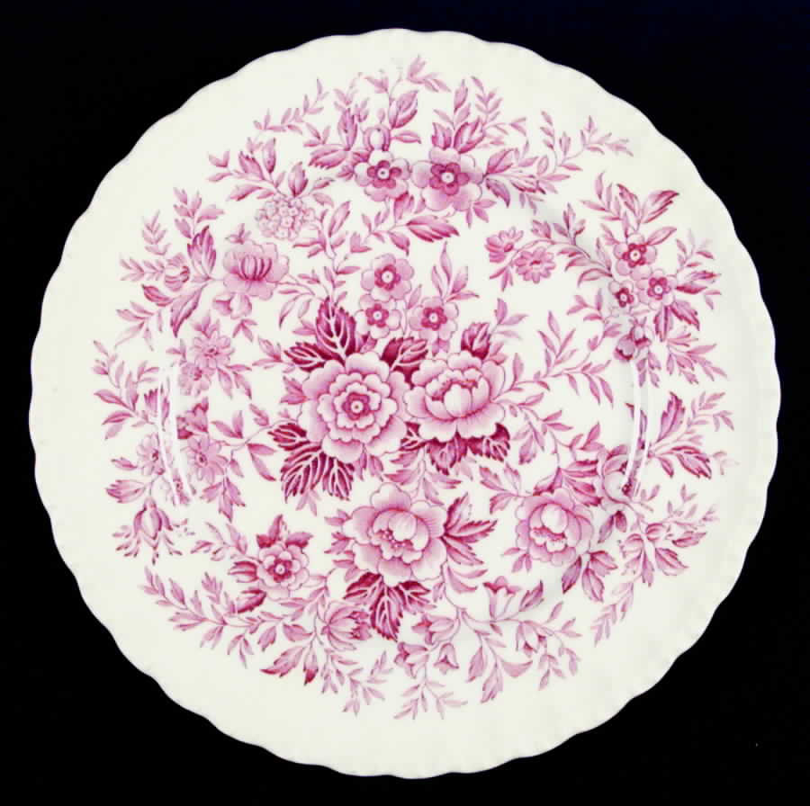 Printemps Pink Dinner Plate by Grindley-1