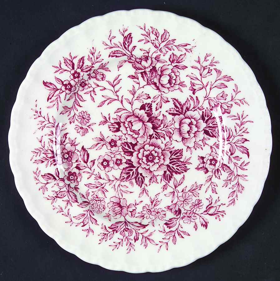 Printemps Pink Dessert/Pie Plate by Grindley-1