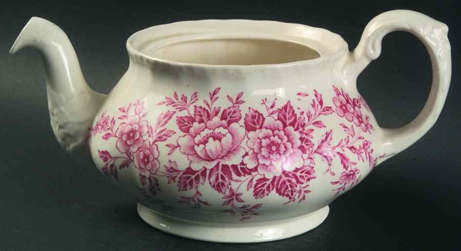 Printemps Pink Teapot No Lid by Grindley-1