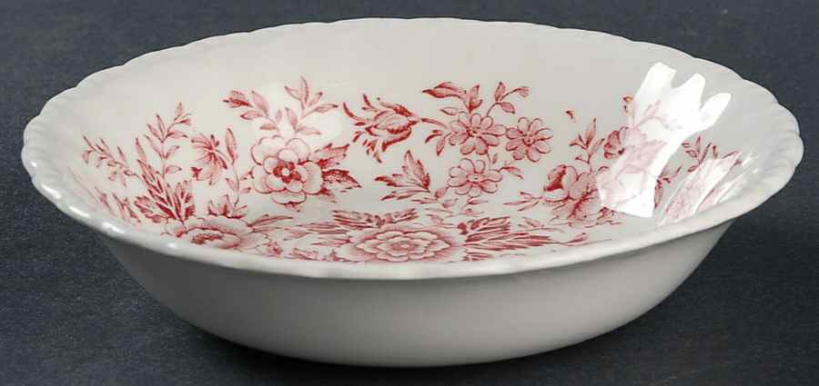 Printemps Pink Fruit/Dessert (Sauce) Bowl by Grindley-1