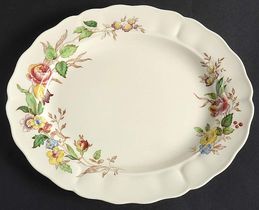 Rosalind 11" Oval Serving Platter by Grindley-1