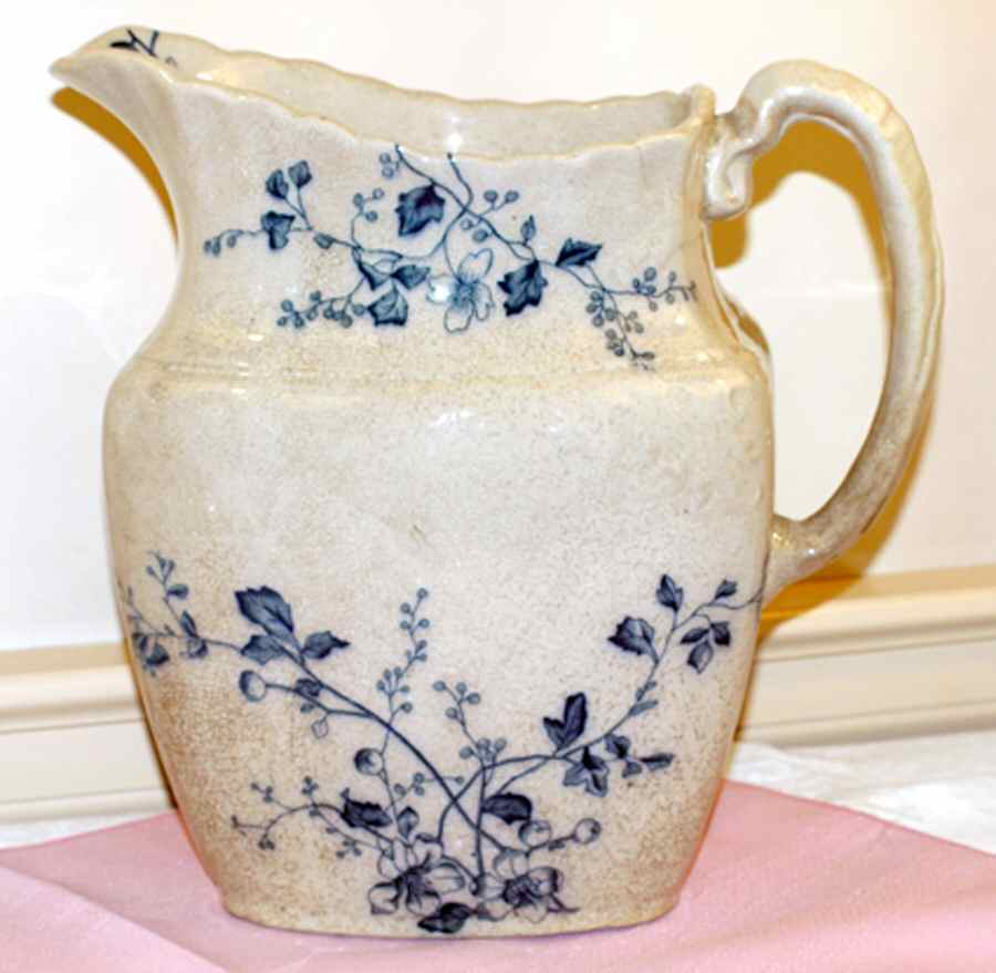 Rustic Blue Pitcher by Grindley-1
