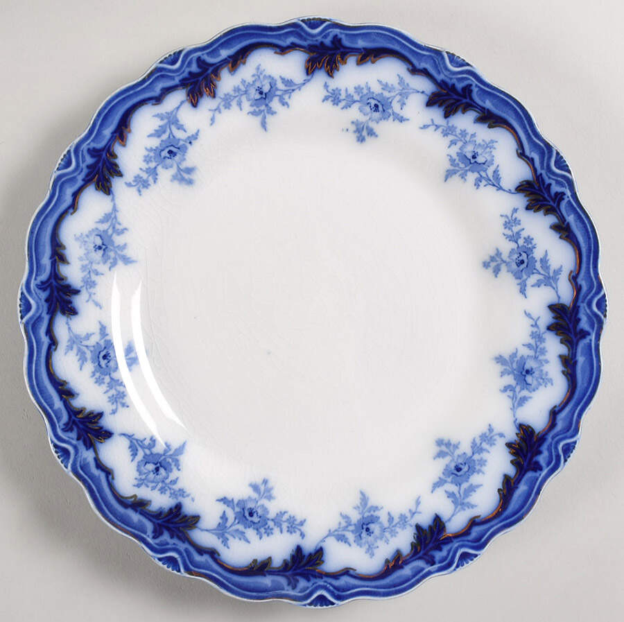Somerset (Flow Blue) Dinner Plate by Grindley-1