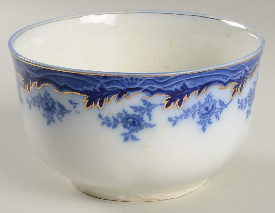 Somerset (Flow Blue) Cranberry Bowl by Grindley-1