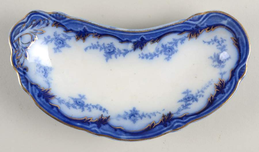 Somerset (Flow Blue) Bone Dish by Grindley-1