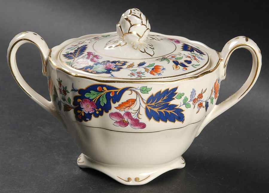 Strathcona Sugar Bowl & Lid by Grindley-1