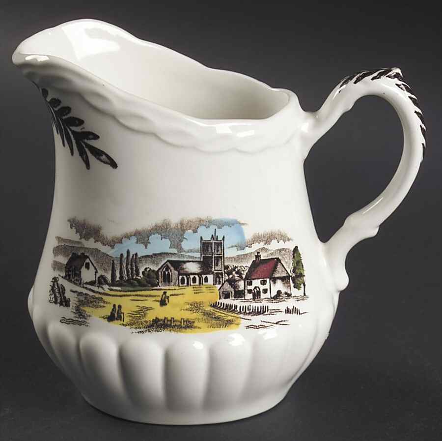 Sunday Morning Brown Multicolor Creamer by Grindley-1