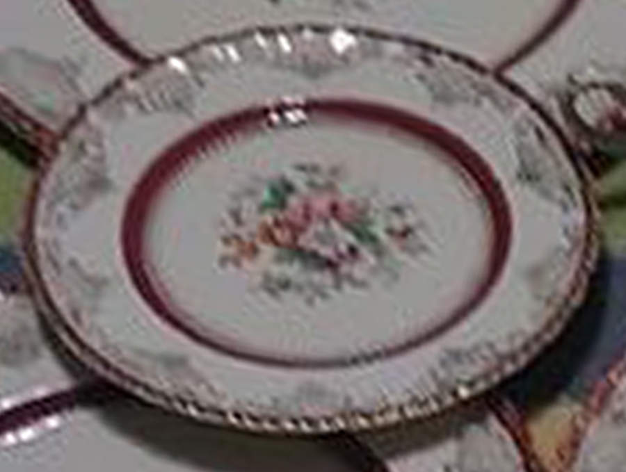 Thirlmere Burgundy Luncheon Plate by Grindley-1