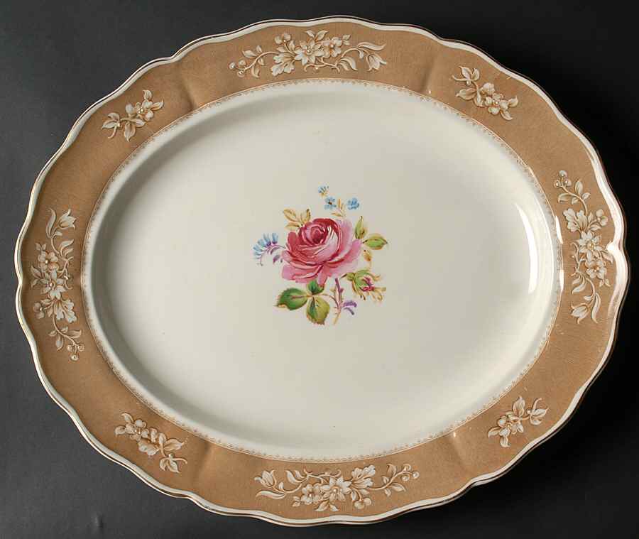 Woodstock 14" Oval Serving Platter by Grindley-1
