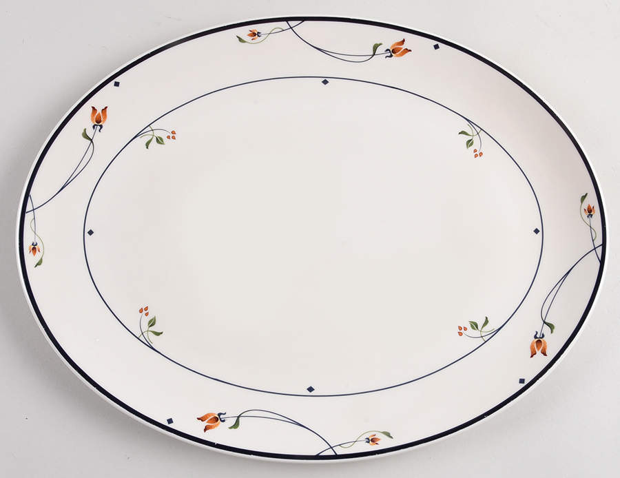 Ariana 13" Oval Serving Platter by Gorham-1