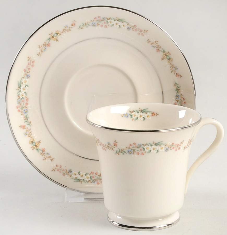 Rondelle Footed Cup & Saucer Set by Gorham-1