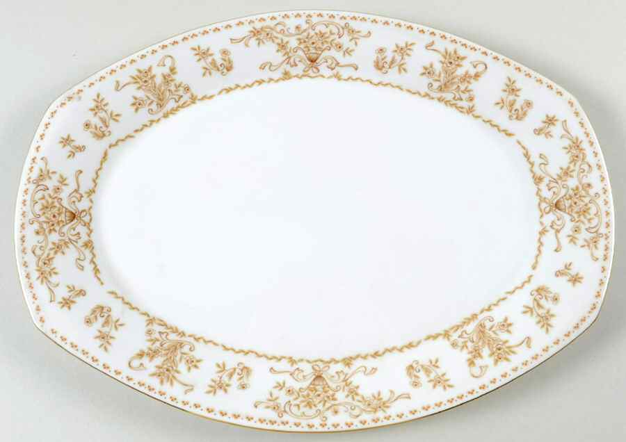 Aristocrat 14" Oval Serving Platter by Grantcrest-1