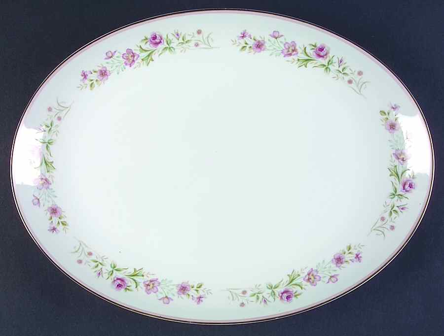Dianne 14" Oval Serving Platter by Grantcrest-1
