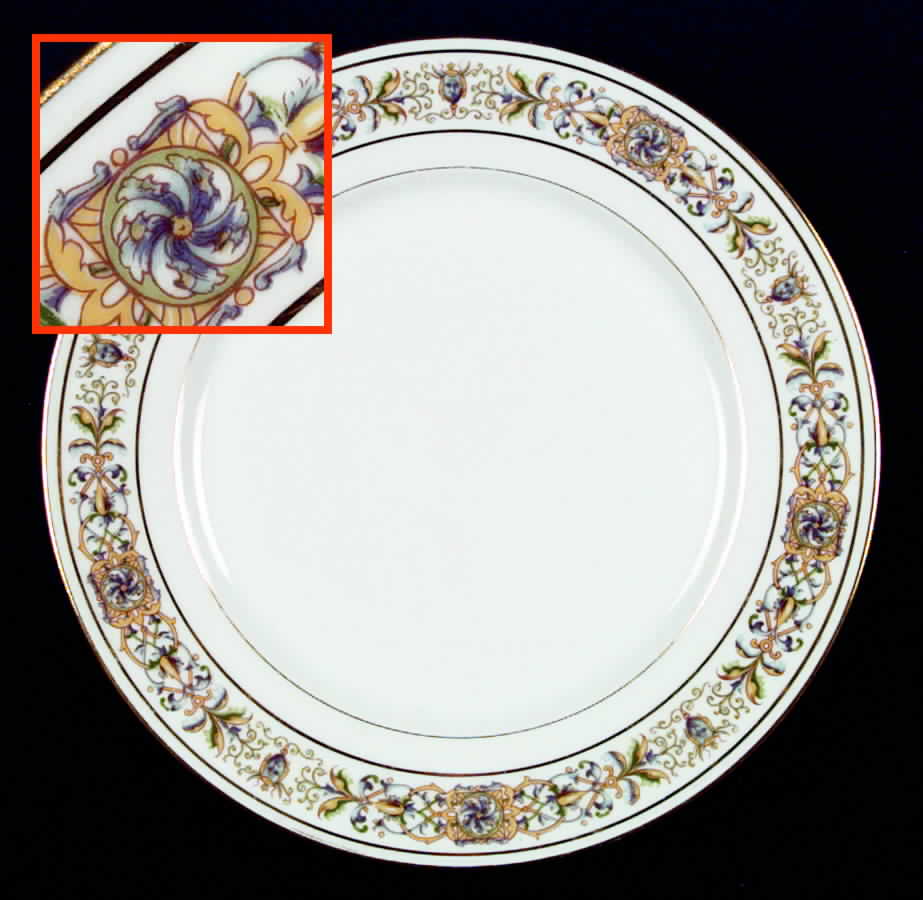 GUE23 Dinner Plate by WM Guerin-1