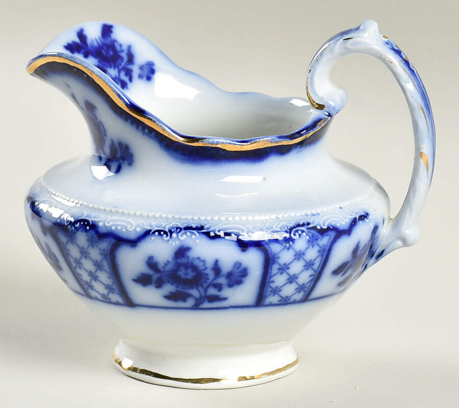 Melbourne (Flow Blue) Creamer by Grindley-1
