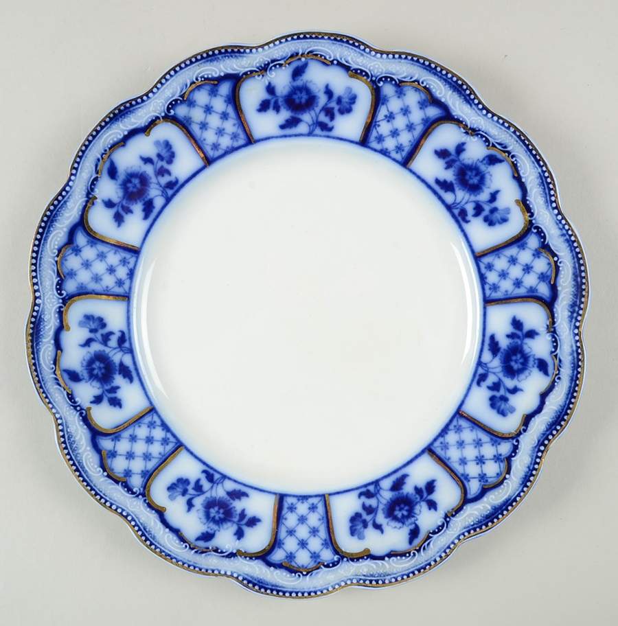 Melbourne (Flow Blue) Dinner Plate by Grindley-1