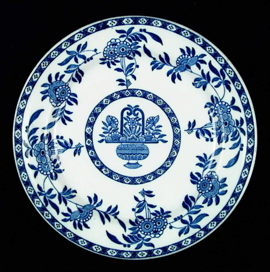 Delph Luncheon Plate by Globe Pottery (England)-1