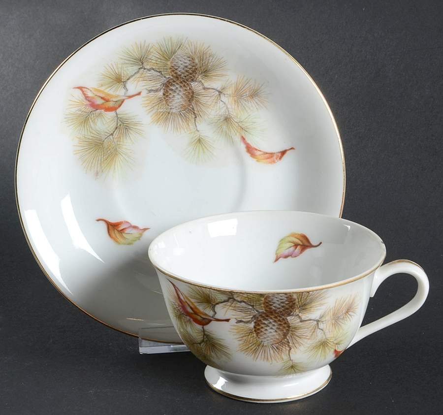 GEC3 Footed Cup & Saucer Set by Gem China-1