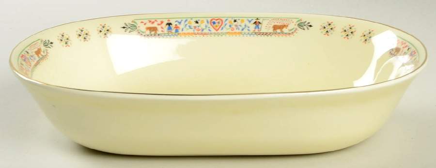 Pan American 9" Oval Vegetable Bowl by WS George-1
