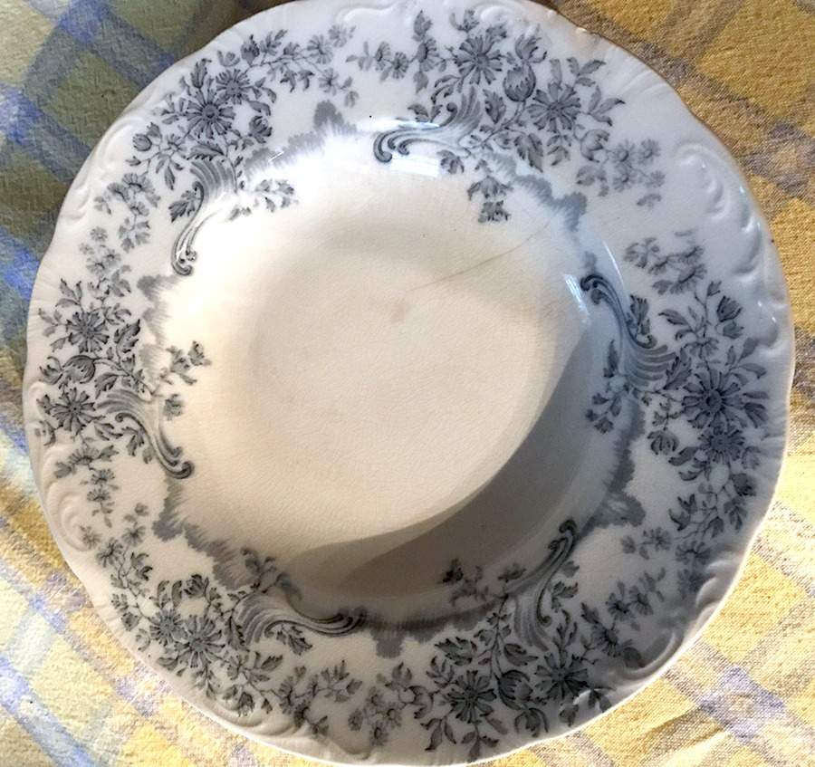 Antique Blue (No Gold Accents) Rim Soup Bowl by Grindley-1