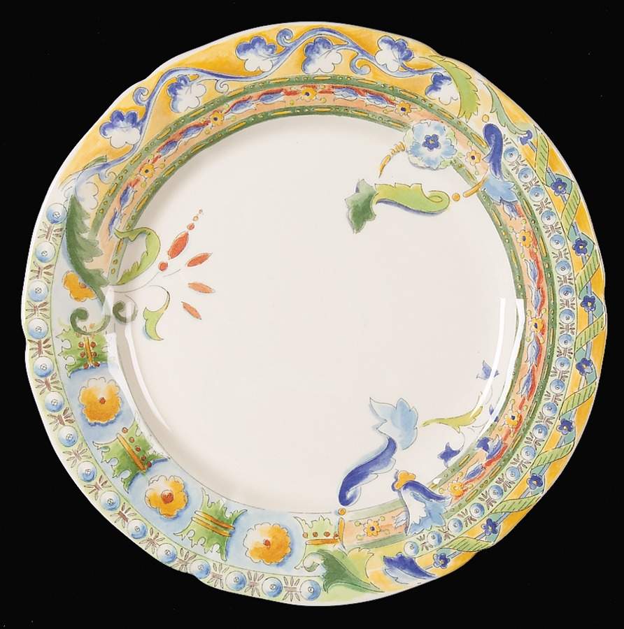 Raphael Salad Plate by Faiencerie De Gien-1